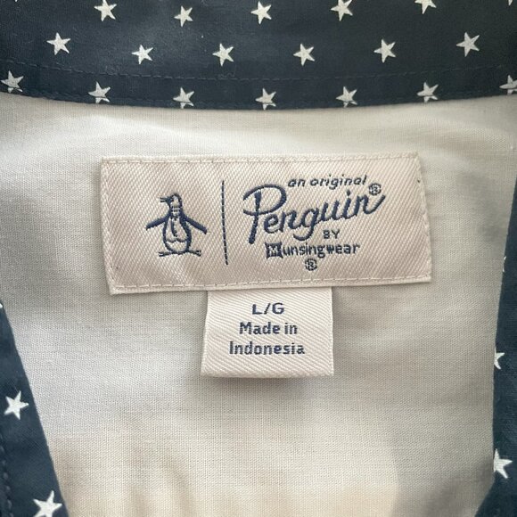 Mens Original Penguin Star Design S/S Shirt - Picture 4 of 6